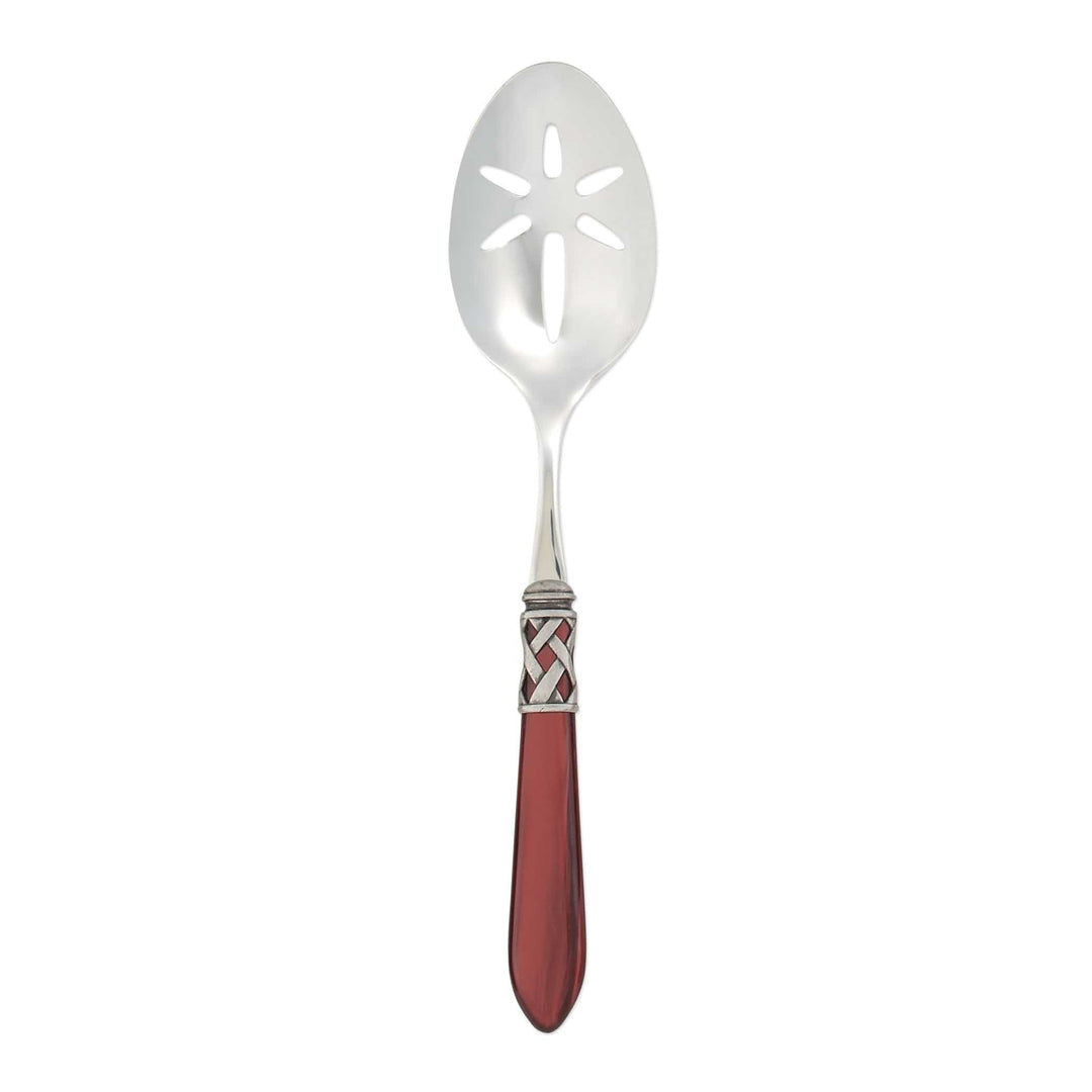 Aladdin Antique Slotted Serving Spoon Tabletop Vietri Red  