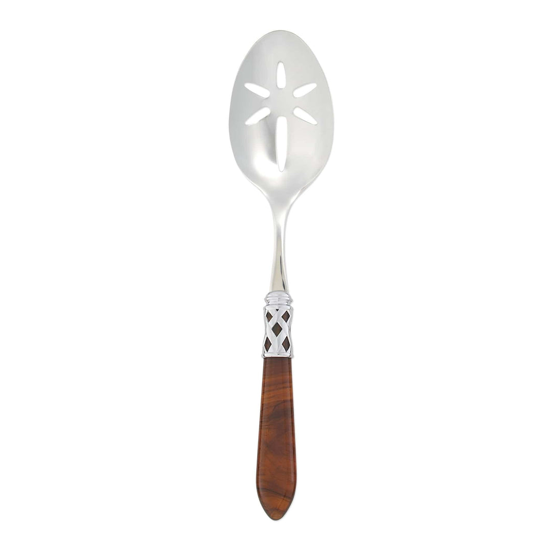 Aladdin Antique Slotted Serving Spoon Tabletop Vietri Tortoiseshell  