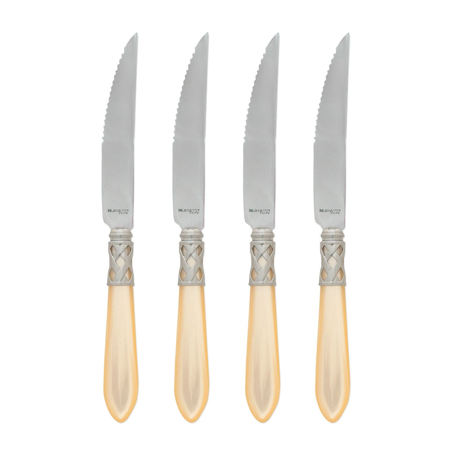 Aladdin Antique Steak Knife Tabletop Vietri Ivory Set of 4 