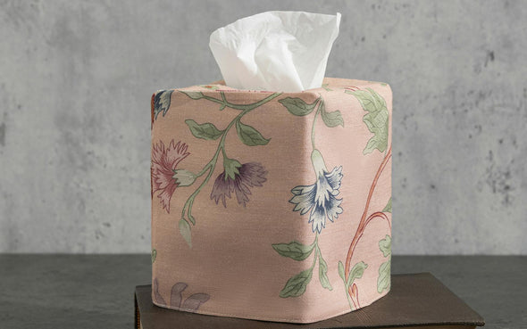 Matouk Simone Linen Tissue Box Cover