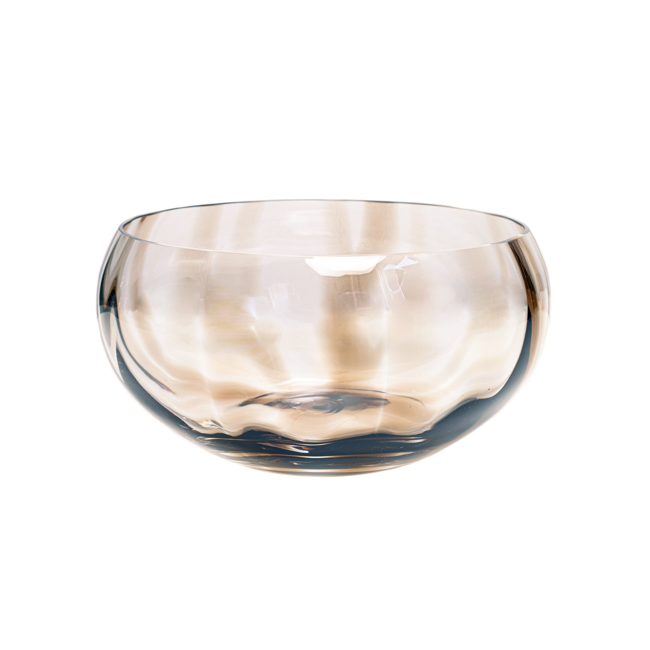 Bolla Glass Pleated Centerpiece