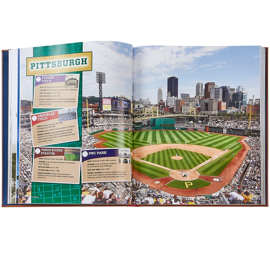 Ballparks Past and Present Books Graphic Image   