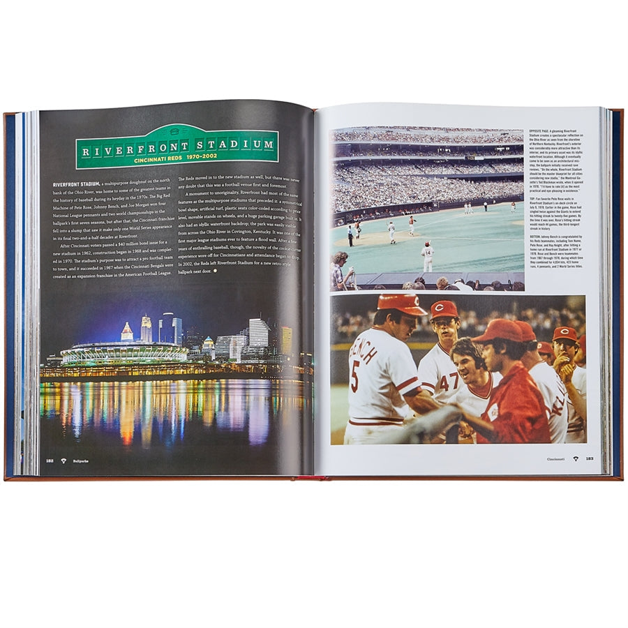 Ballparks Past and Present Books Graphic Image   