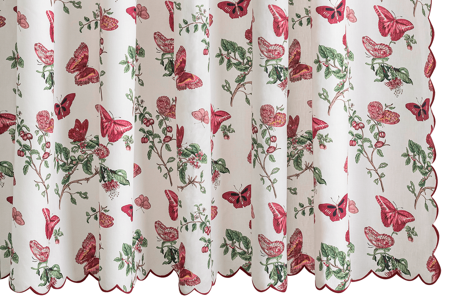 Baudin Butterfly Linen Shower Curtain