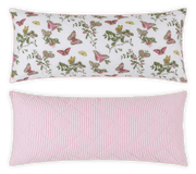 Matouk Baudin Pink & Matteo Peony Reversible Lumbar Pillow Cover