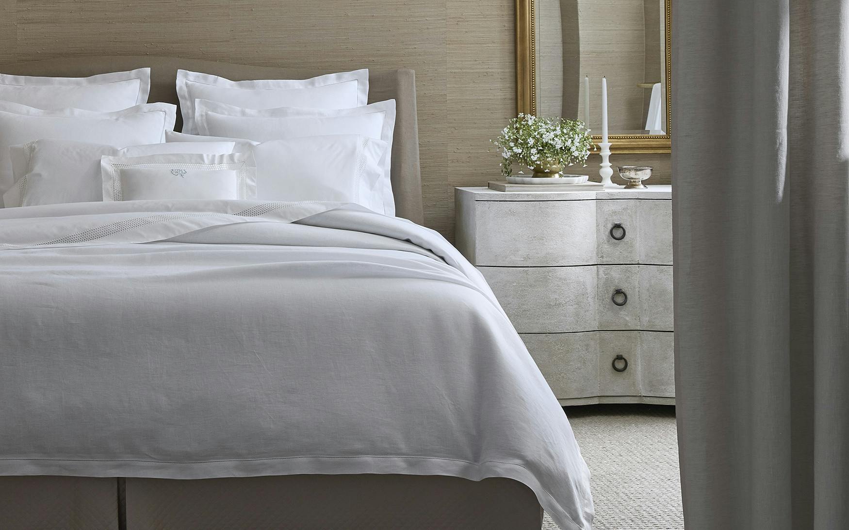 Matouk Roman Hemstitch Duvet Cover