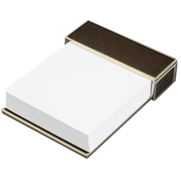 Brown Lizard Skin Notepad