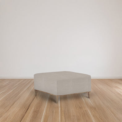 Alva Slipcovered Ottoman