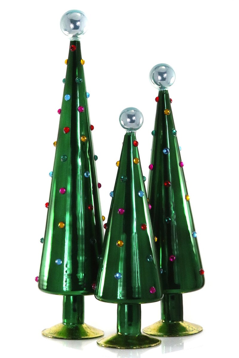 Decorated Juniper Dotted Trees