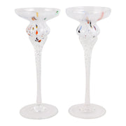 Chiara White Tall Candlesticks