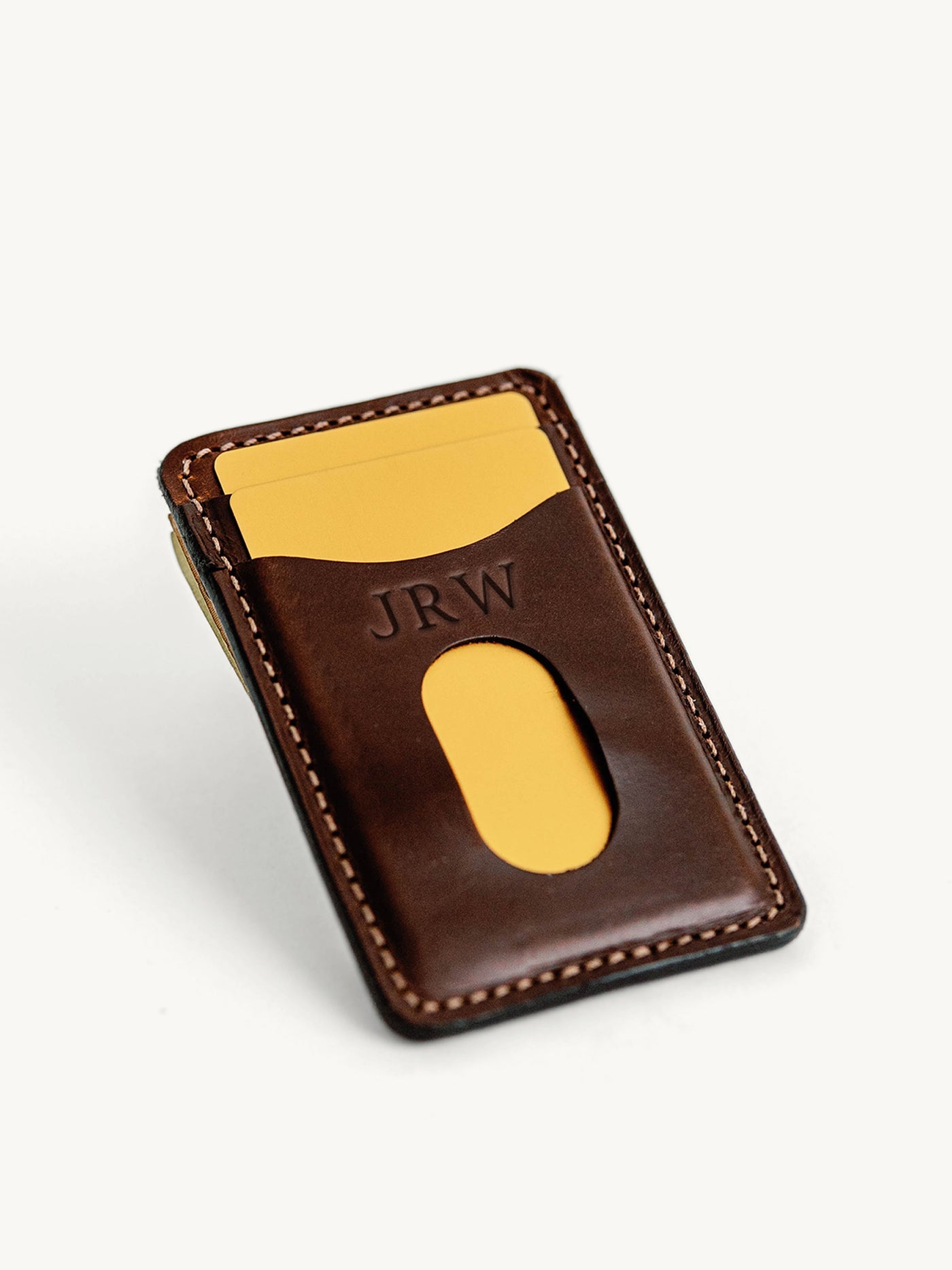 Handcrafted Leather Money Clip Wallet