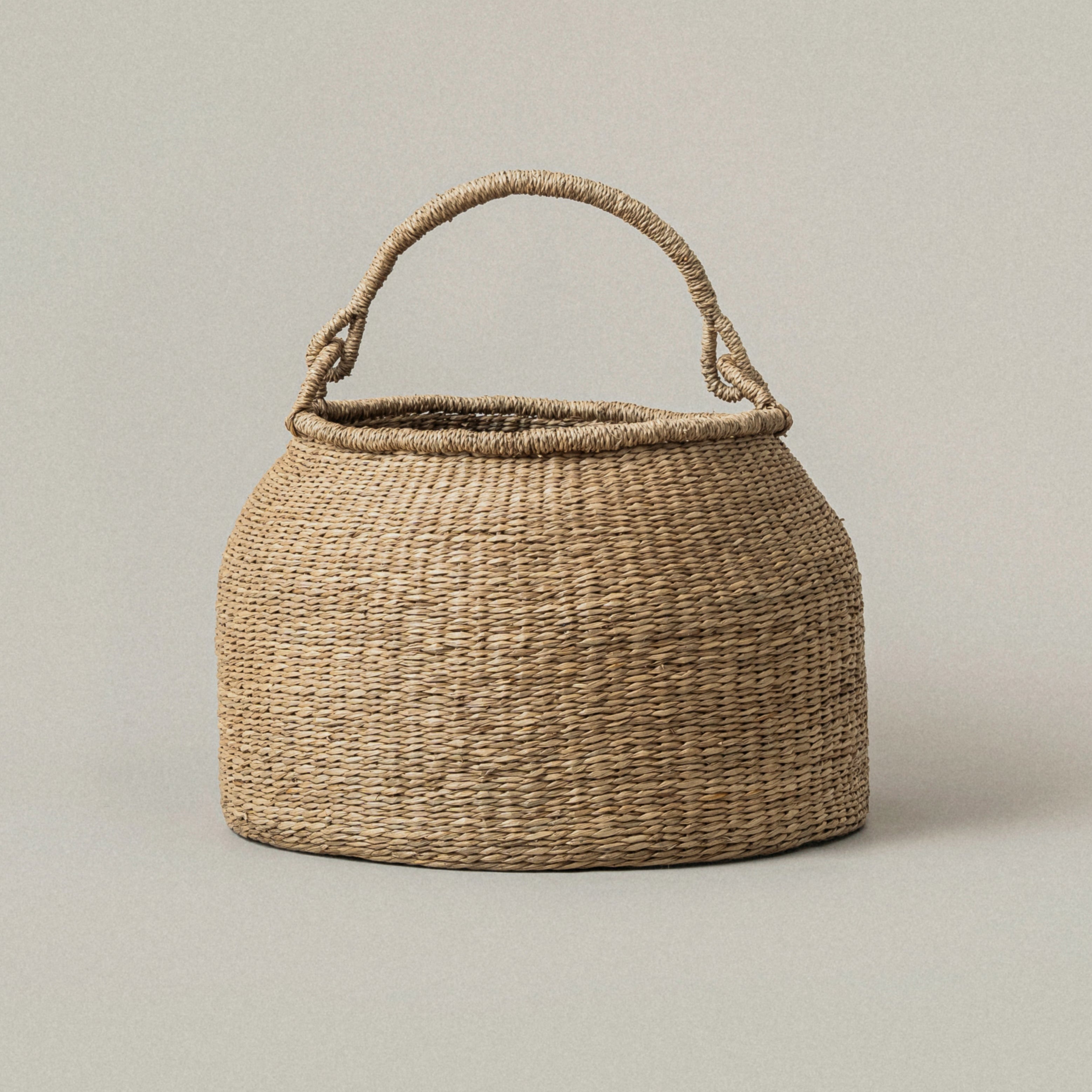 Natural Woven Seagrass Storage Basket