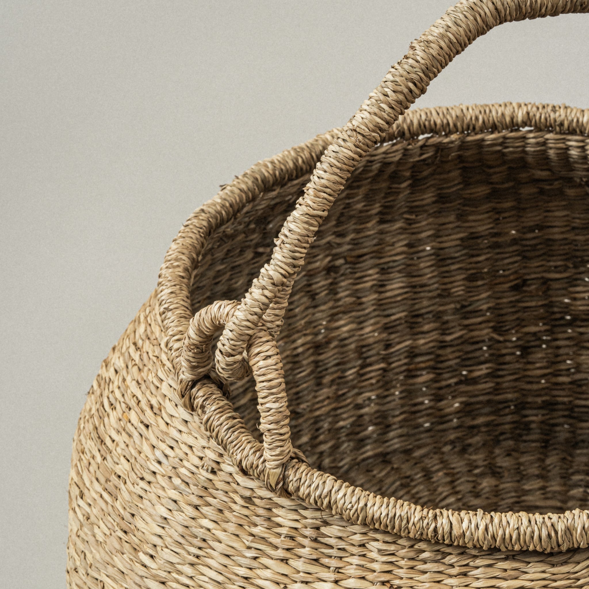 Natural Woven Seagrass Storage Basket