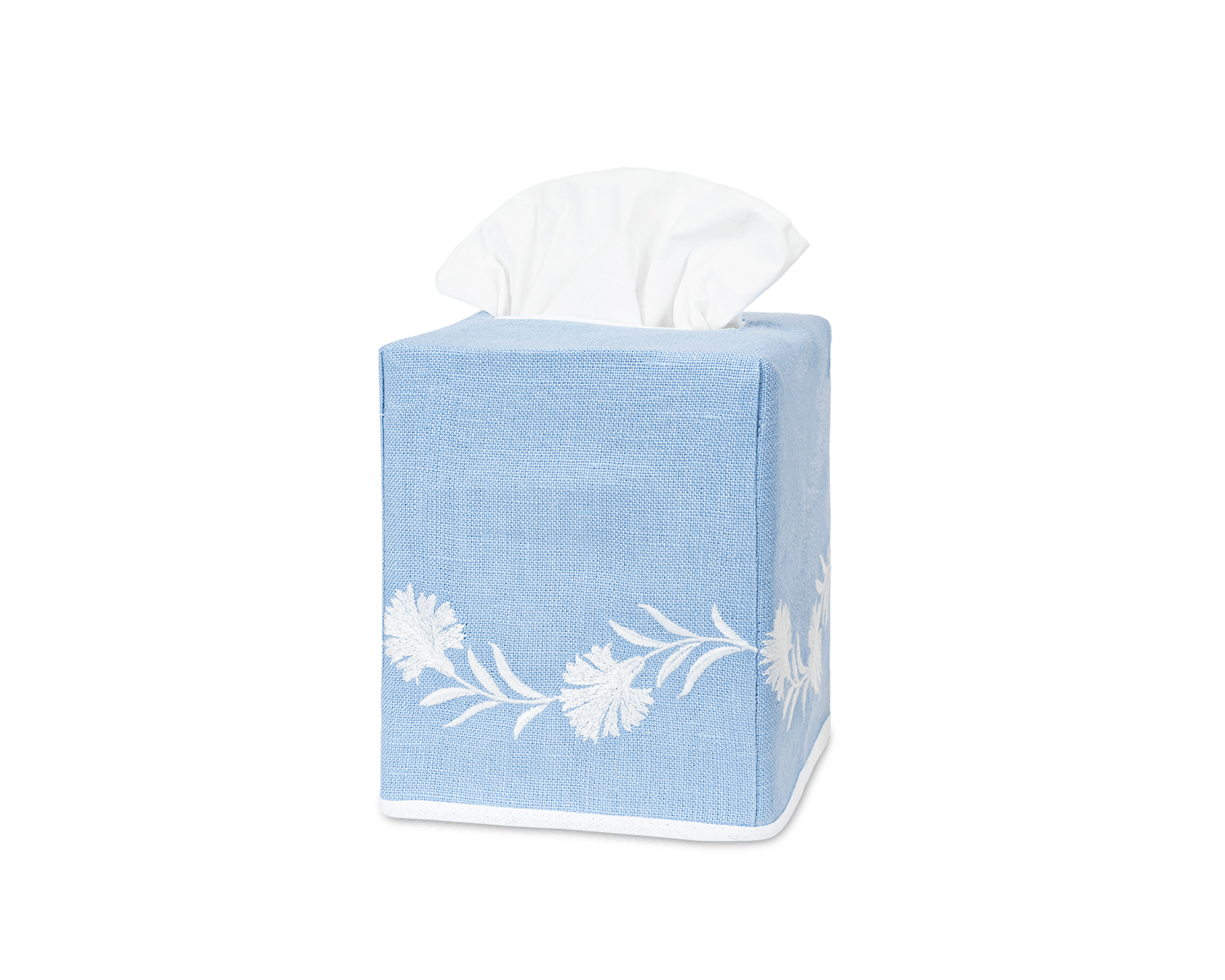 Matouk Daphne Linen Tissue Box Cover