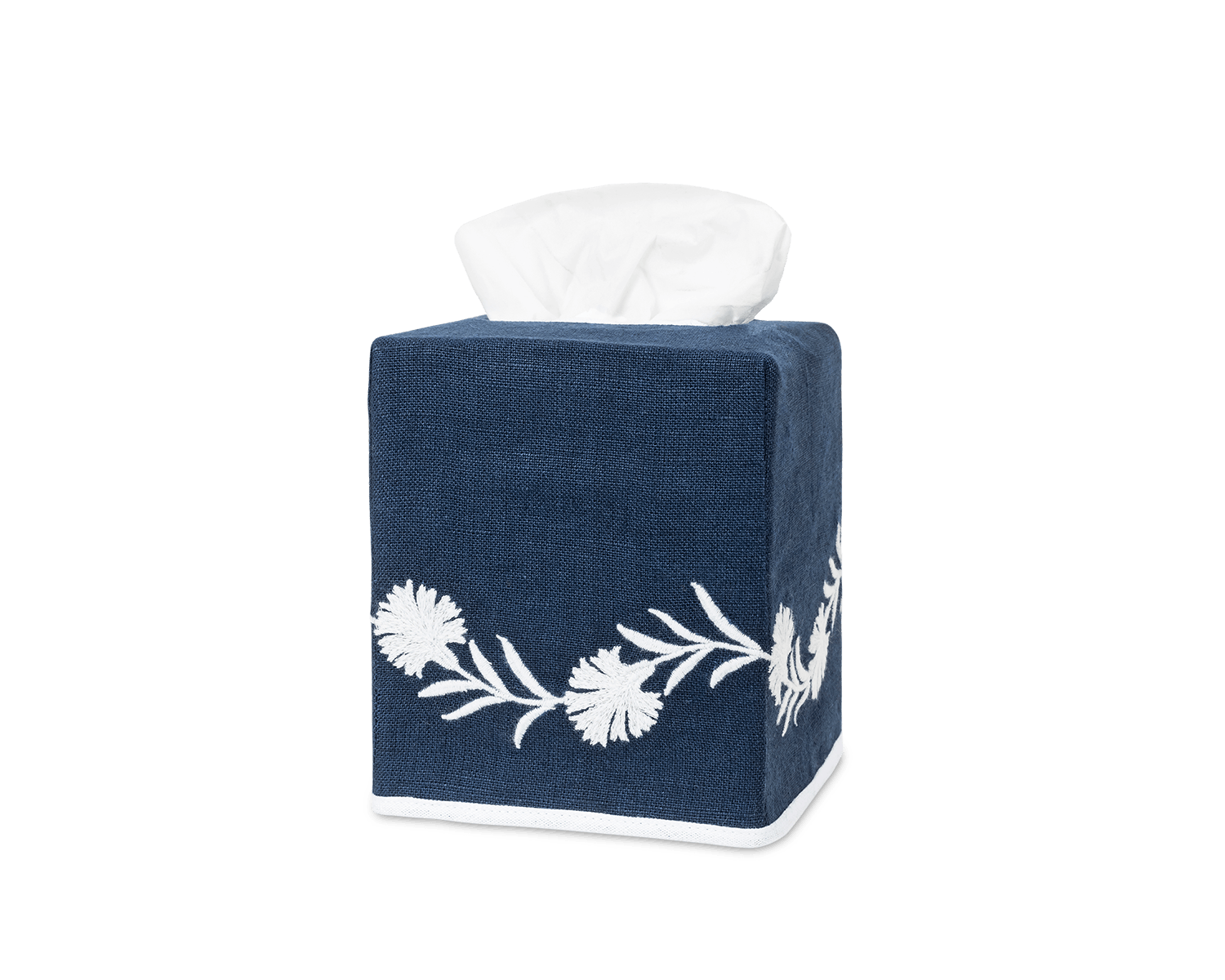 Matouk Daphne Linen Tissue Box Cover