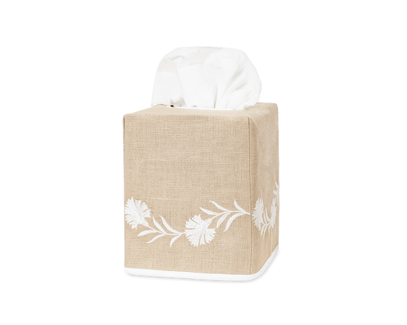 Matouk Daphne Linen Tissue Box Cover