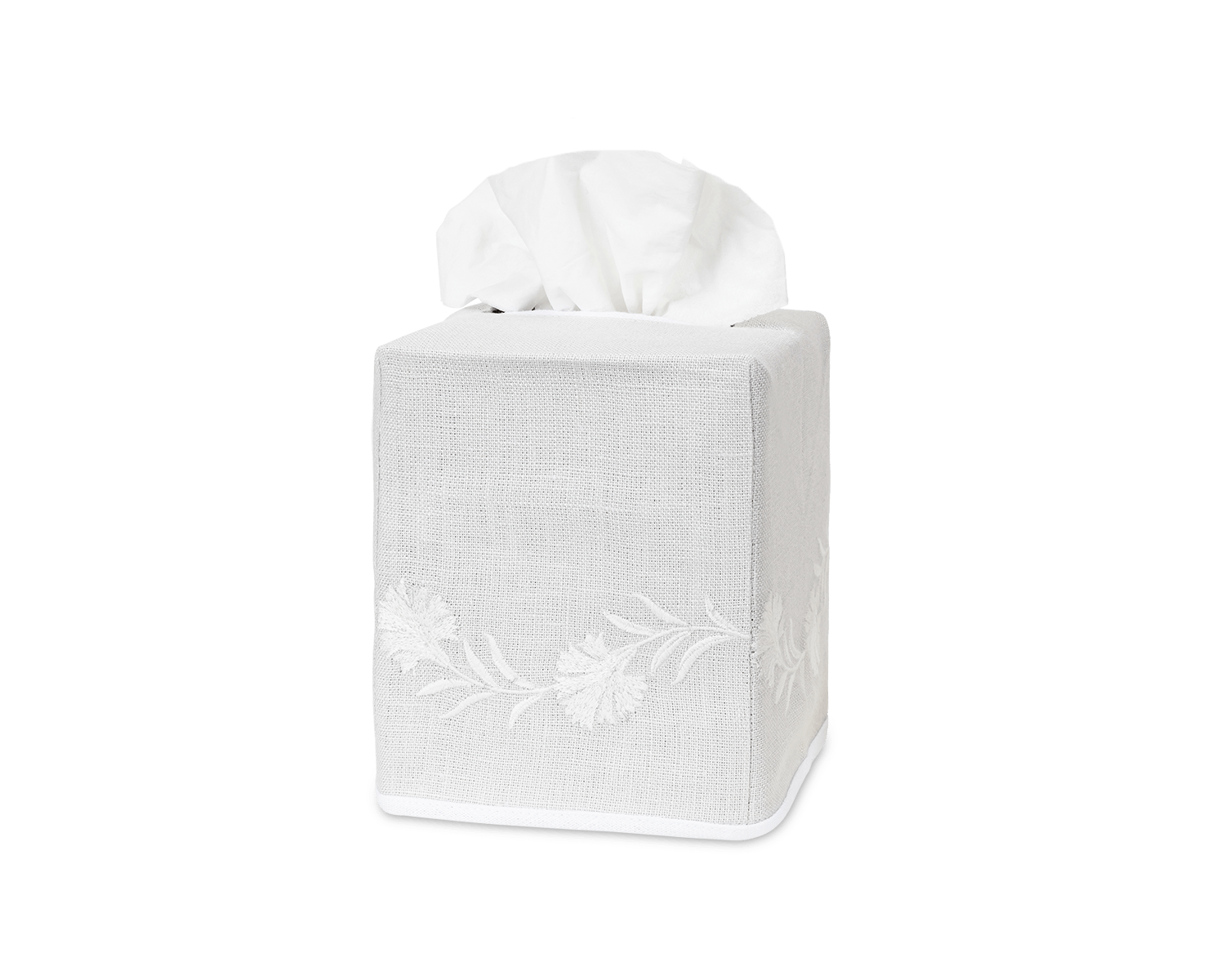 Matouk Daphne Linen Tissue Box Cover