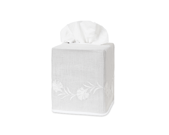 Matouk Daphne Linen Tissue Box Cover