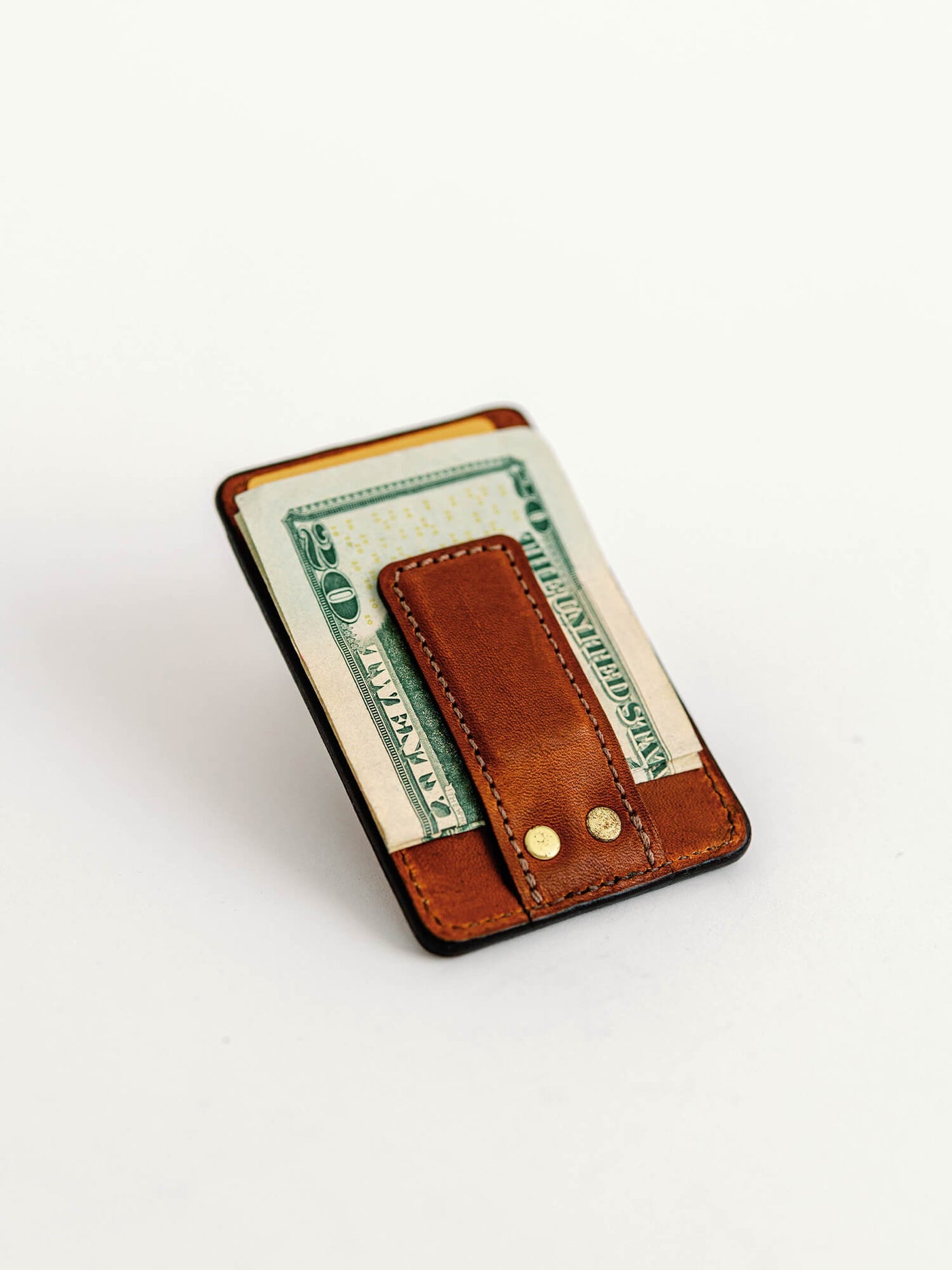 Handcrafted Leather Money Clip Wallet