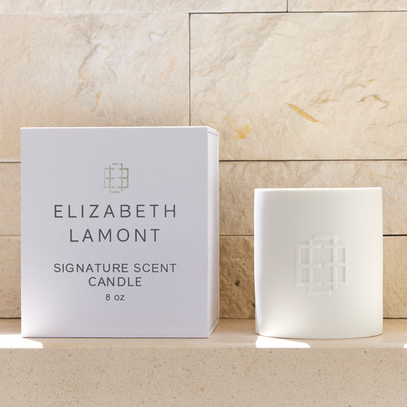Elizabeth Lamont Signature Candle - IN NEW CERAMIC VESEL