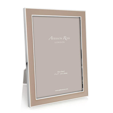 Cappuccino Enamel & Silver Picture Frame