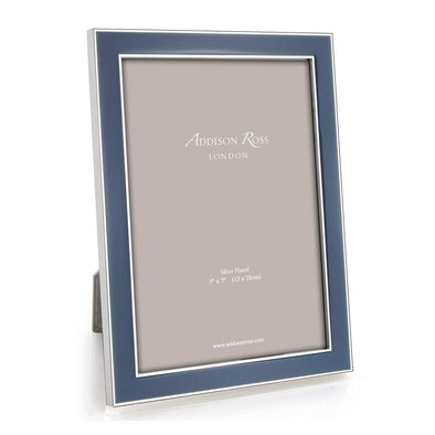 Denim Enamel & Silver Picture Frame