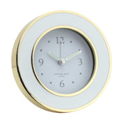 White & Gold Round Alarm Clock