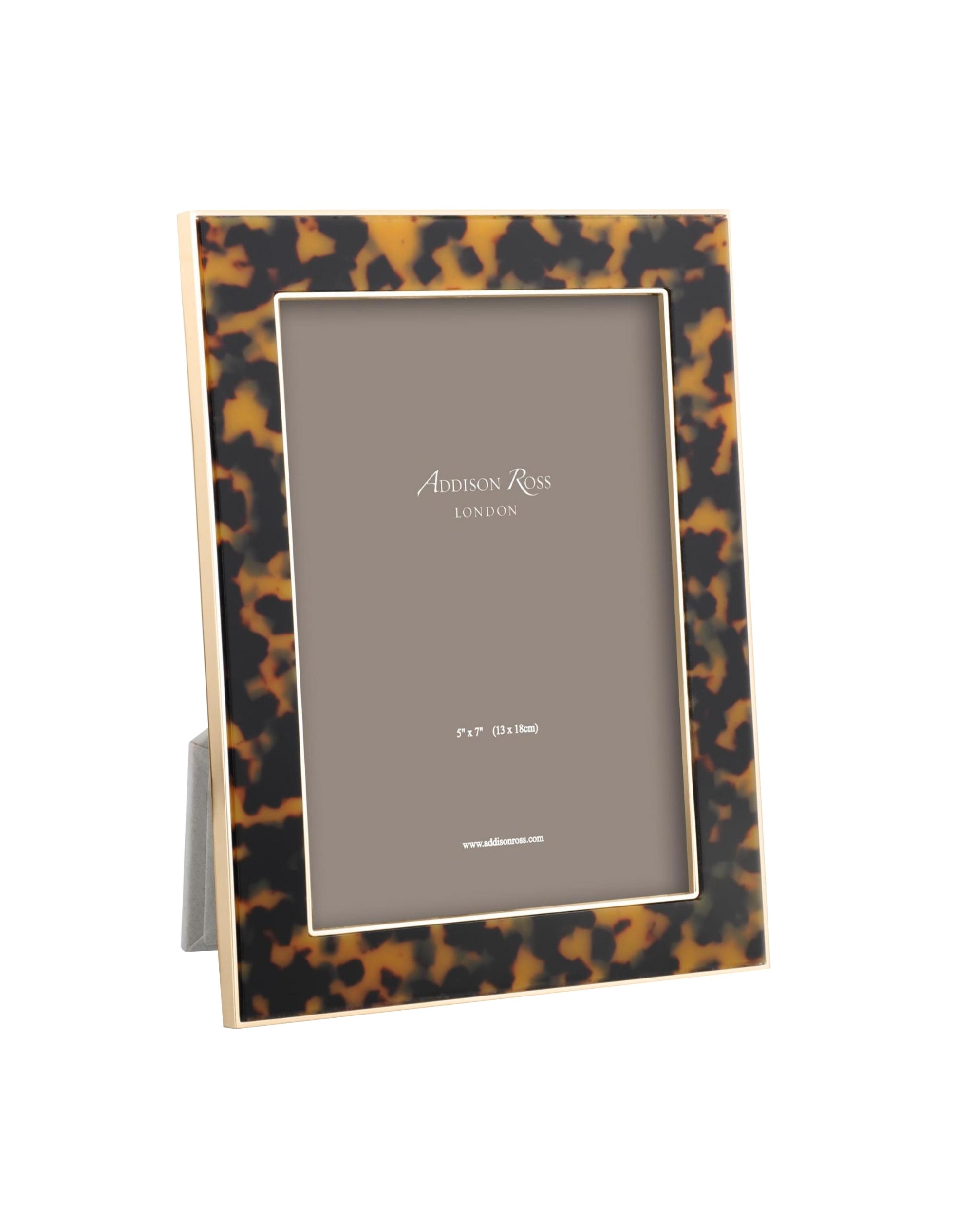 Faux Tortoise and Gold Frame
