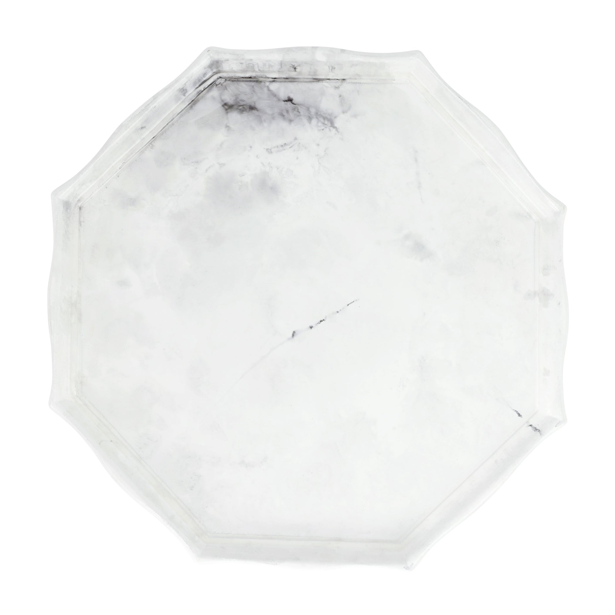 Florentine Wooden Marble Octagonal Tray