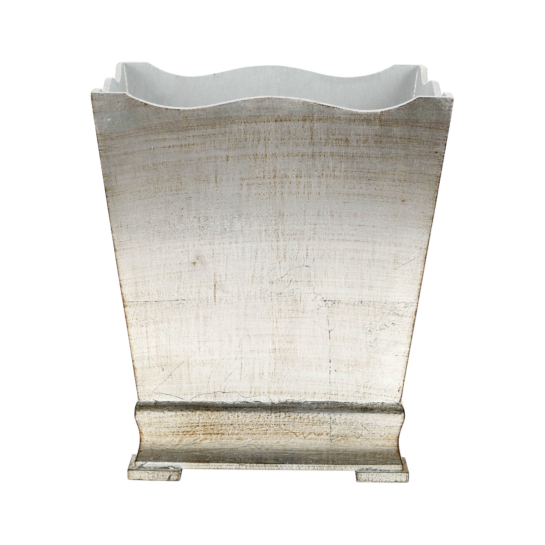 Florentine Wooden Platinum Waste Basket