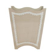 Florentine Wooden Taupe Waste Basket