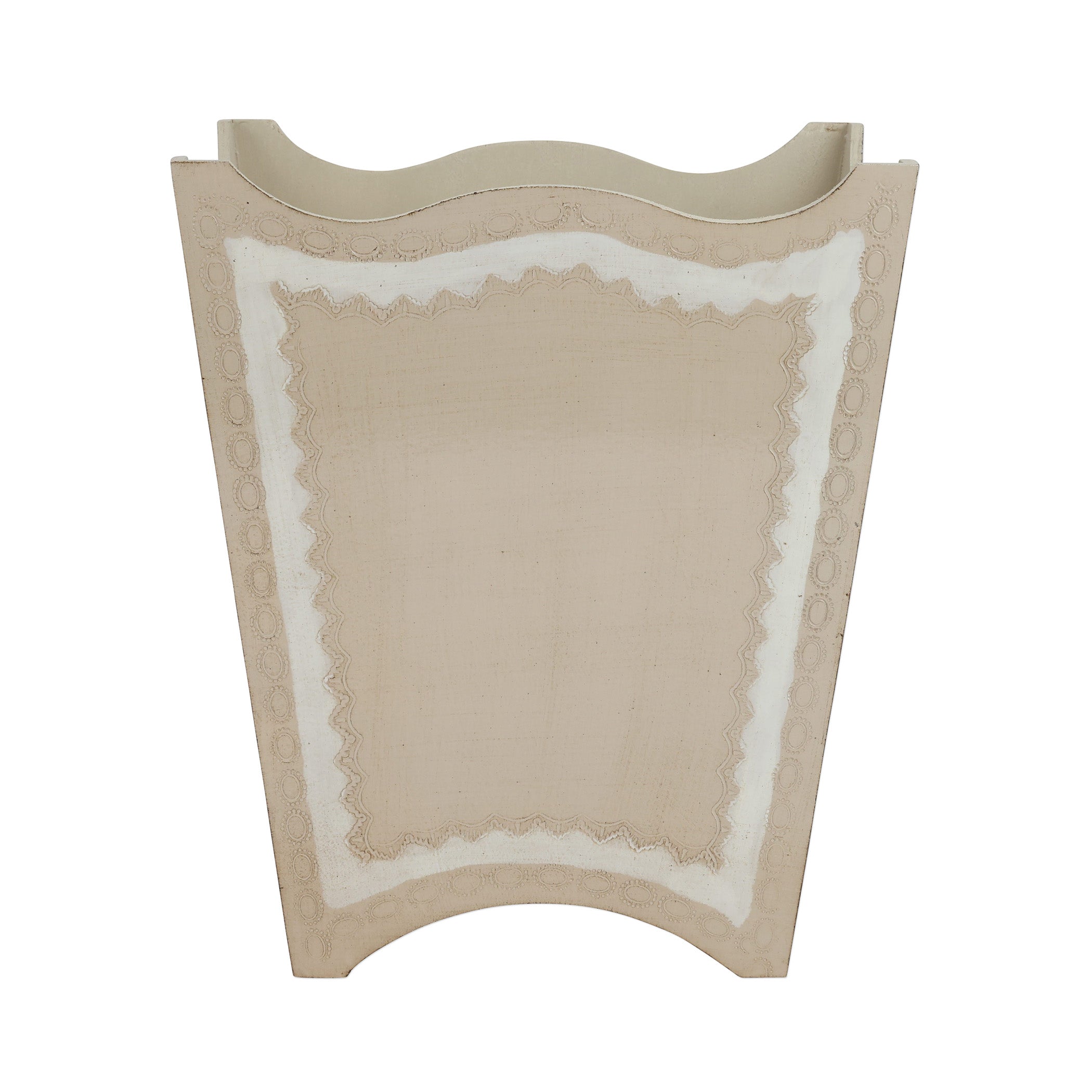 Florentine Wooden Taupe Waste Basket