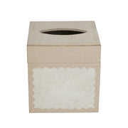 Florentine Wooden Taupe Tissue Box