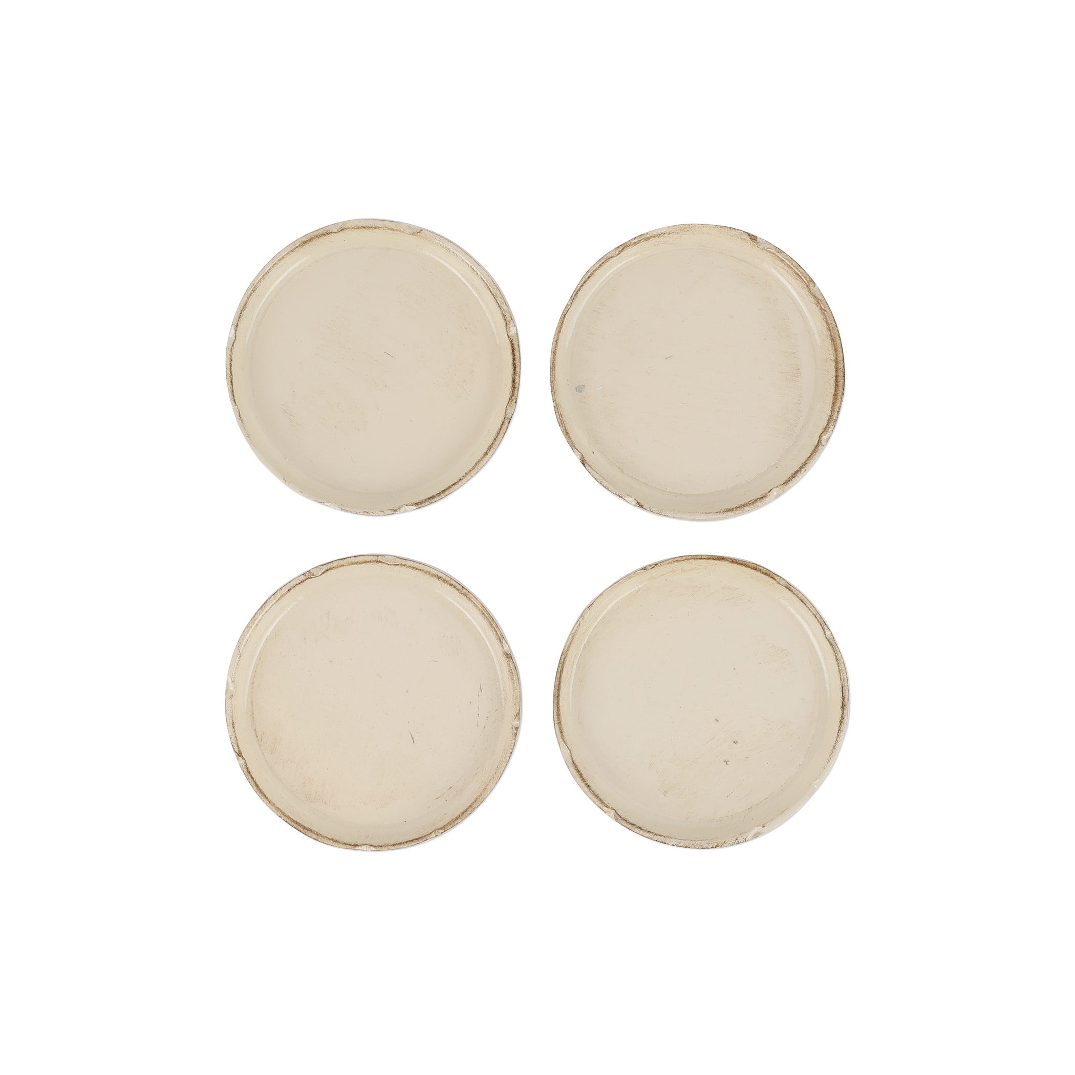 Florentine Wooden Taupe Coasters