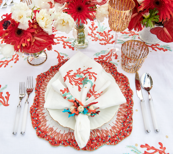 Coral Spray Napkin