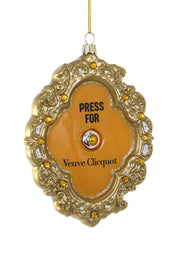 Press For French Champagne Ornament