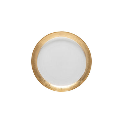 Camilla Gold Band Glass Salad Plate