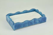 Lucite Marblelized Guest Towel Tray