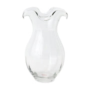 Hibiscus Glass Vertical Fluted Medium Vase
