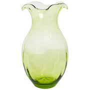 Hibiscus Glass Vertical Fluted Large Vase