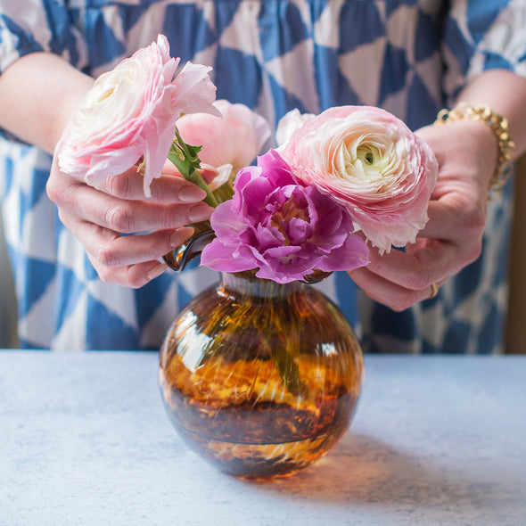 Hibiscus Tortoiseshell Bud Vase