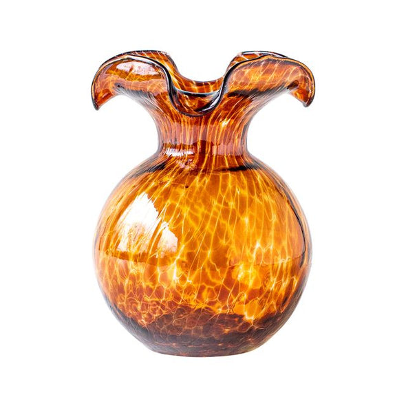 Hibiscus Tortoiseshell Small Fluted Vase