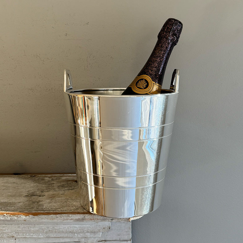 Hotel Silver  Wine Cooler With Tab Handles