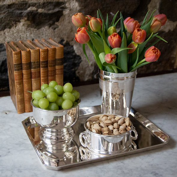 Hotel Silver High Pedestal Bowl