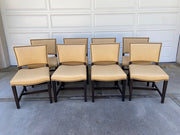 Vintage Textile Leather Chair Furniture Lee   