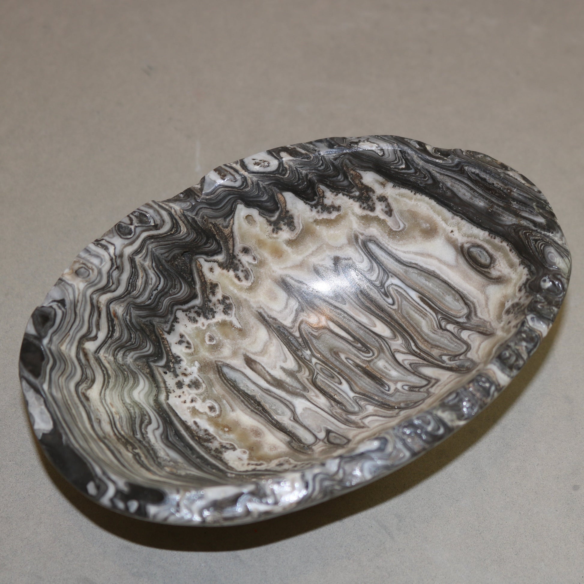 Quartz Onyx Small Zebra Bowl Home Decor Verona Prive Inc Design 1: 6X4X2  