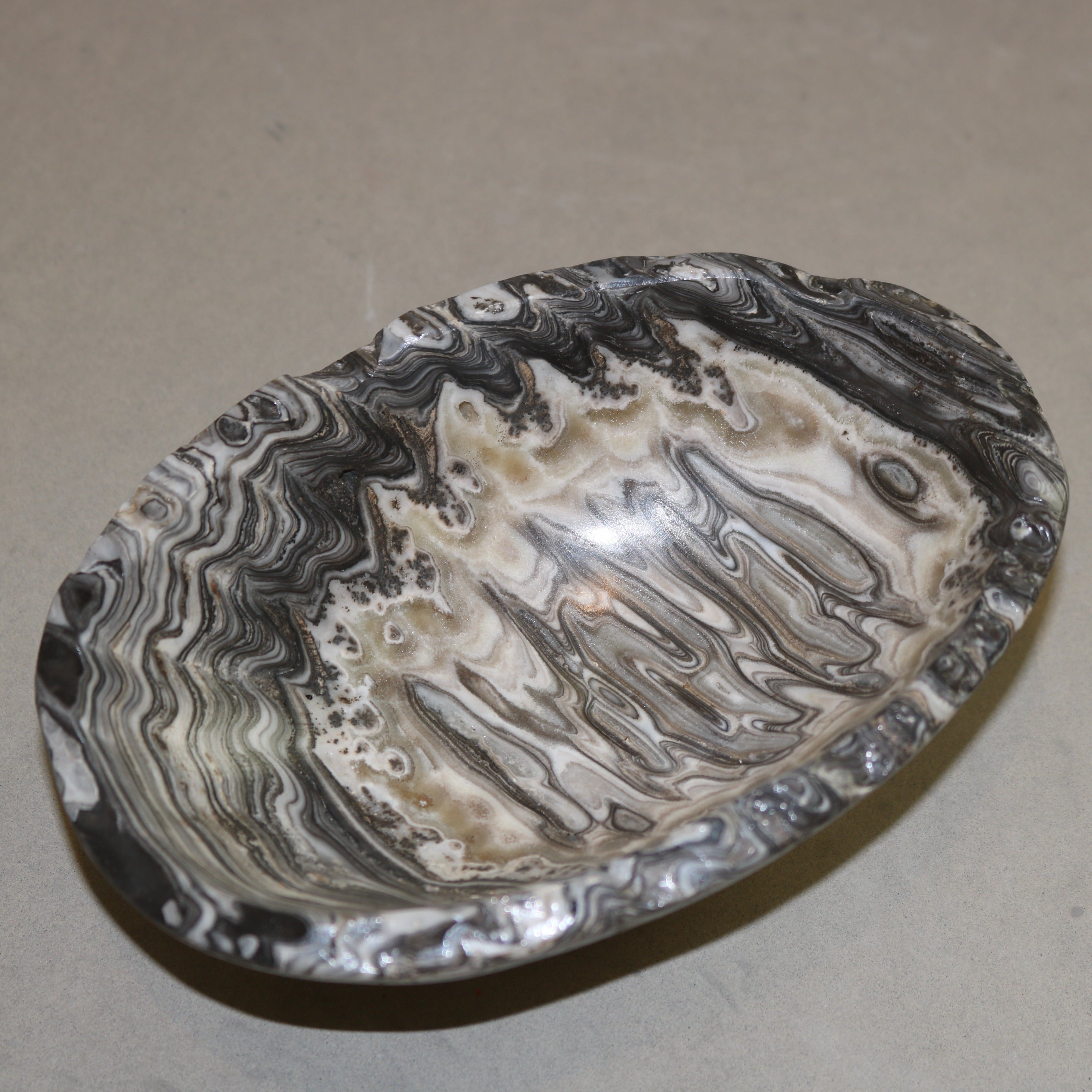 Quartz Onyx Small Zebra Bowl Home Decor Verona Prive Inc Design 1: 6X4X2  