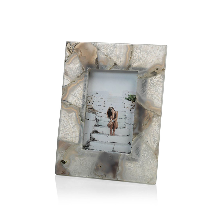 Preto Agate Photo Frame Picture Frames Zodax   