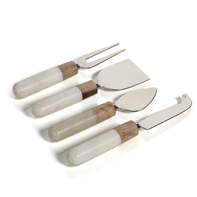 Marble And Wood Cheese Tools