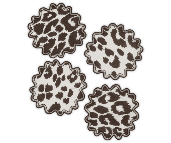 Matouk Iconic Leopard Cocktail Napkin